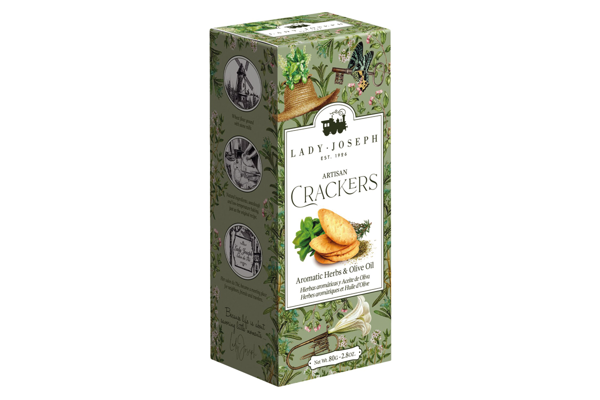 Aromatic Herbs and Olive Oil Crackers, Gebäck mit 