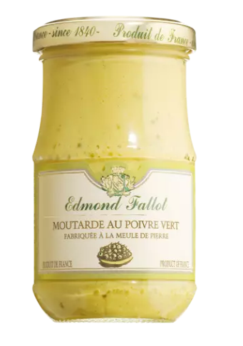 Dijonsenf mit grünem Pfeffer aromatisiert (Moutard